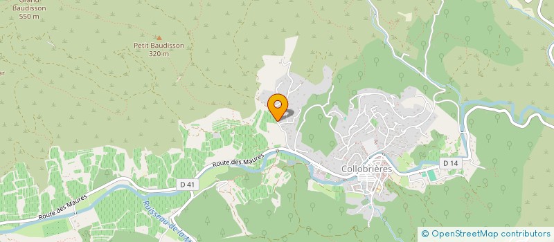 localisation de l'entreprise DANFLAV  COLLOBRIERES