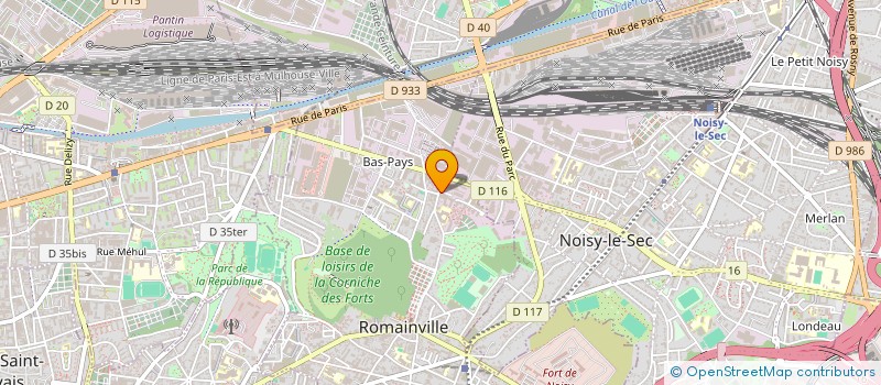 localisation de l'entreprise DANFOR à ROMAINVILLE