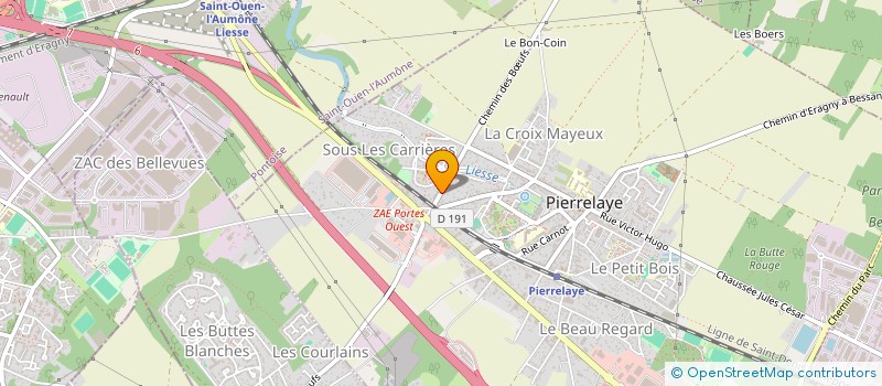 localisation de l'entreprise DANG INVEST  PIERRELAYE