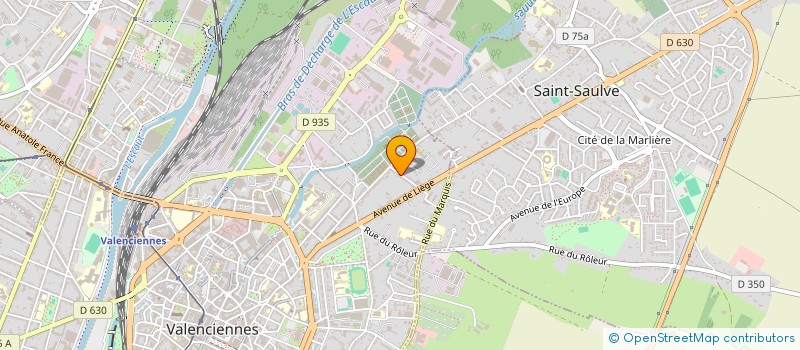 localisation de l'entreprise DANGELO à VALENCIENNES