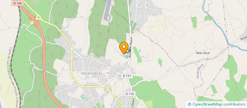 localisation de l'entreprise DANGEXPRESS à VEZENOBRES