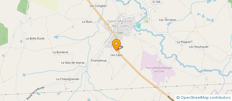 localisation de l'entreprise DANGLADE à SAINT-MAURICE-DES-LIONS