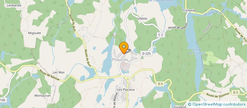 localisation de l'entreprise DANGLARD FLEURS  THOURON