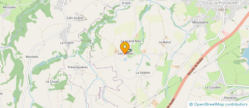 localisation de l'entreprise DANGLES à LUC-LA-PRIMAUBE