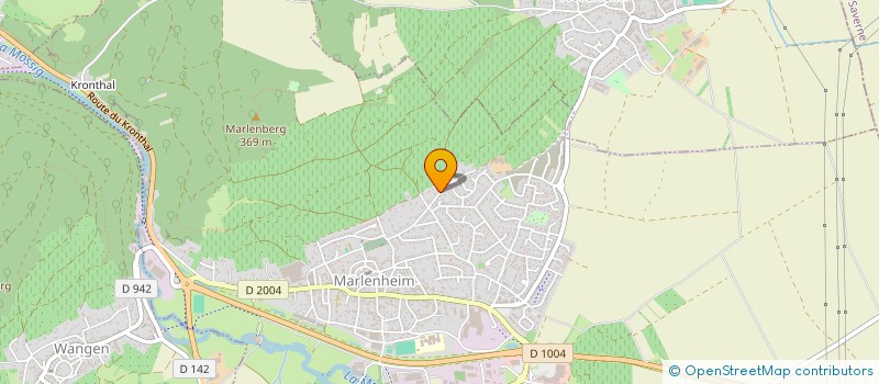 localisation de l'entreprise DANGOLSHEIM ASSOCIATION LOISIRS ARTS ET SPORTS  MARLENHEIM