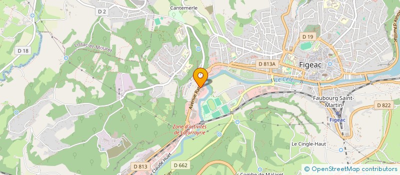 localisation de l'entreprise DANGUNA  FIGEAC