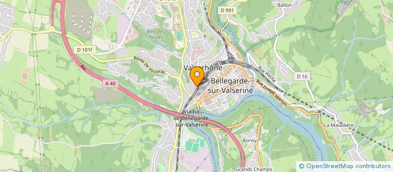 localisation de l'entreprise DANH  VALSERHONE
