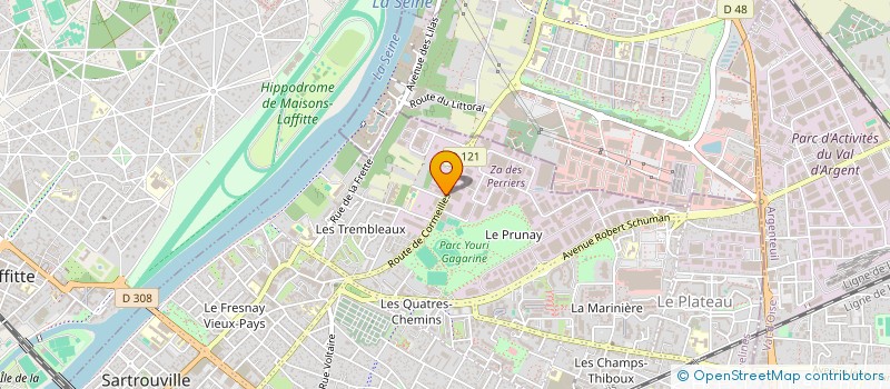 localisation de l'entreprise DANHUB  SARTROUVILLE