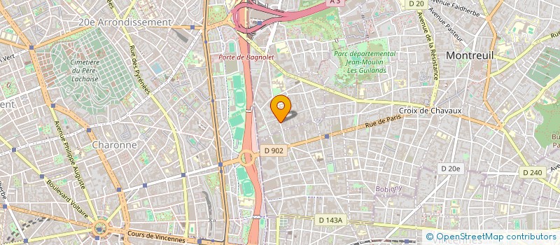 localisation de l'entreprise DANI à BAGNOLET