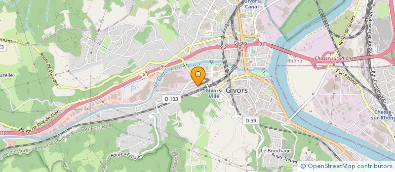 localisation de l'entreprise DANI BAT à GIVORS