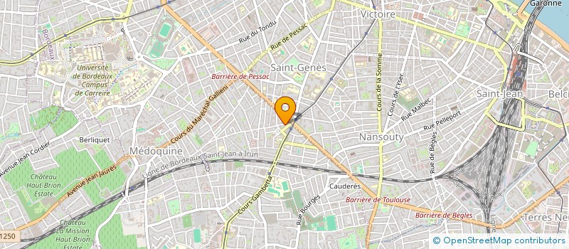 localisation de l'entreprise DANI COIFFURE  TALENCE