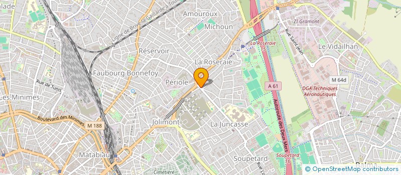 localisation de l'entreprise DANI'EL TRAITEUR à TOULOUSE
