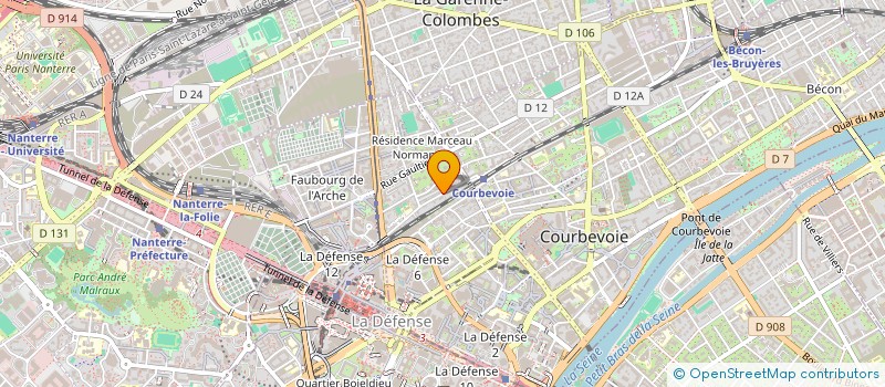 localisation de l'entreprise DANI-NETTOYAGE à COURBEVOIE