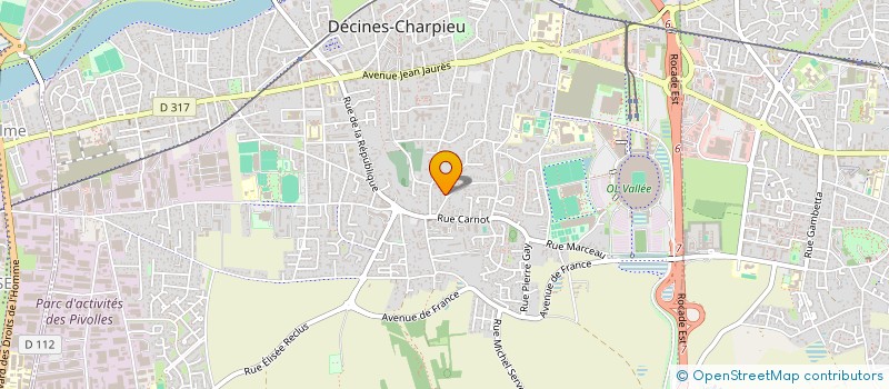 localisation de l'entreprise DANIA  DECINES-CHARPIEU