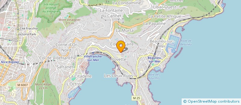 localisation de l'entreprise DANIA à VILLEFRANCHE-SUR-MER