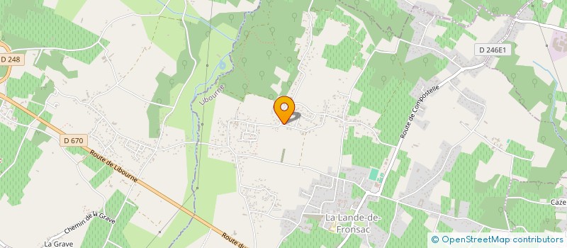 localisation de l'entreprise DANIAUD VINS  LA LANDE-DE-FRONSAC