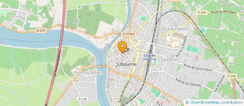 localisation de l'entreprise DANIAUD VINS FAMILY  LIBOURNE