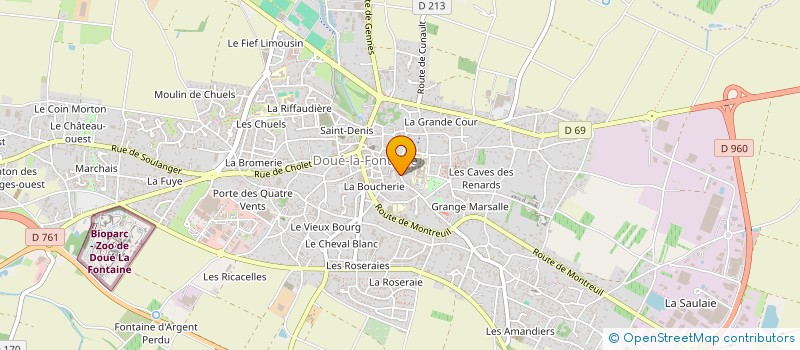 localisation de l'entreprise DANICAL  DOUE-EN-ANJOU