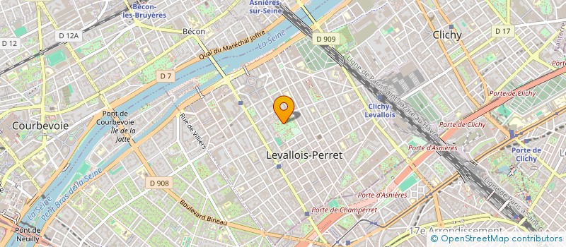localisation de l'entreprise DANICHA à LEVALLOIS-PERRET
