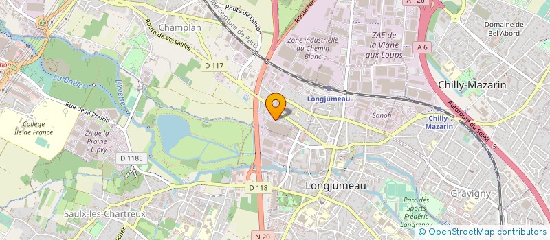 localisation de l'entreprise DANICO TRANS à CHAMPLAN