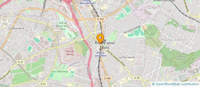 localisation de l'entreprise DANIE BEAUTE à ROSNY-SOUS-BOIS