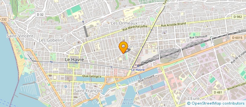 localisation de l'entreprise DANIEL  LE HAVRE