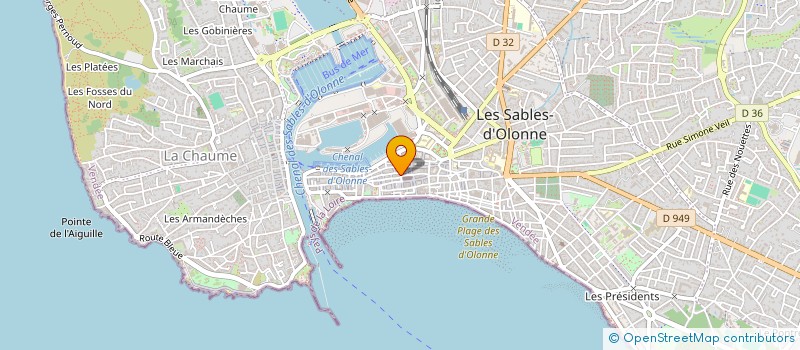 localisation de l'entreprise DANIEL ASHDE à LES SABLES D'OLONNE
