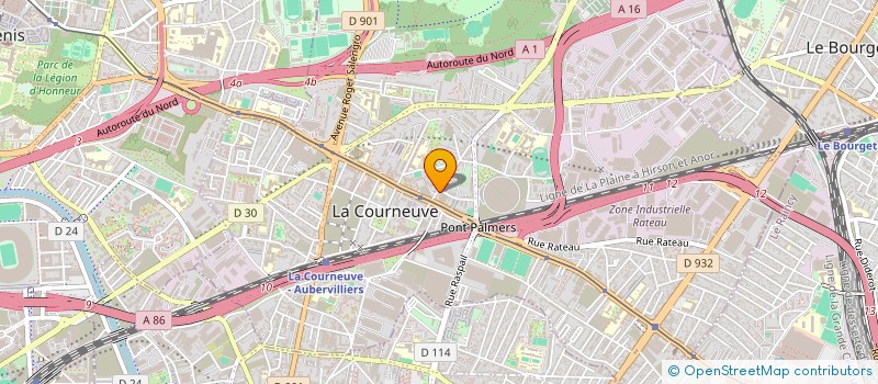 localisation de l'entreprise DANIEL AUTO TUNING à LA COURNEUVE