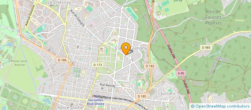 localisation de l'entreprise DANIEL BLOURDE à VERSAILLES