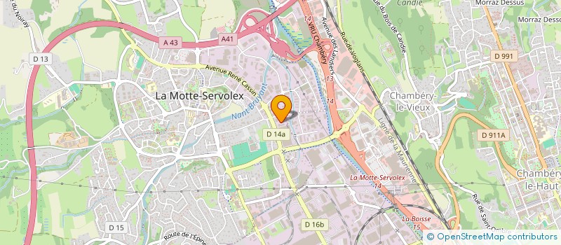 localisation de l'entreprise DANIEL CHARQUET à LA MOTTE-SERVOLEX
