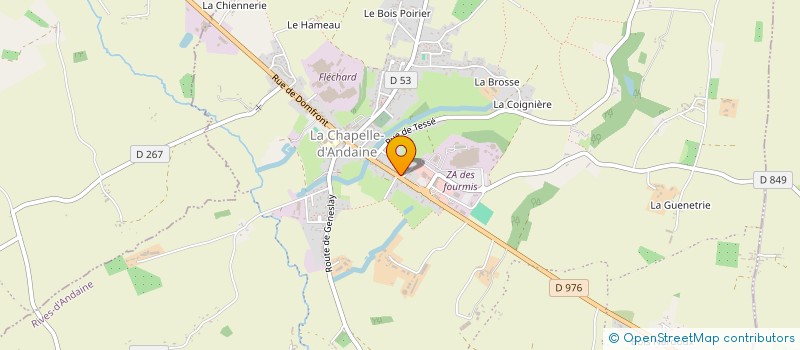 localisation de l'entreprise DANIEL CHEVALIER à RIVES D'ANDAINE