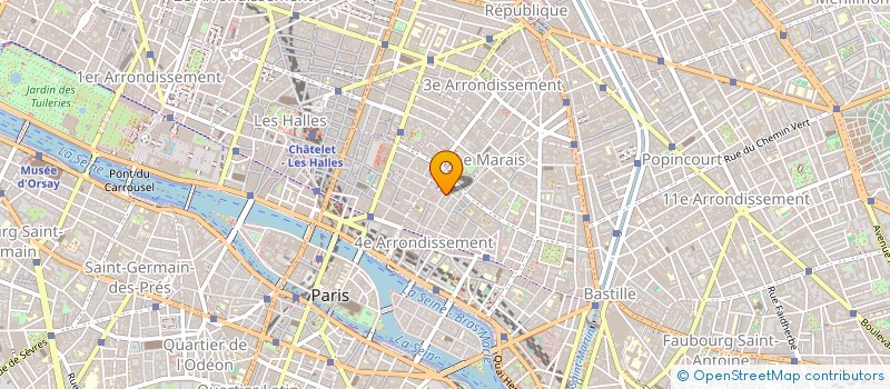 localisation de l'entreprise DANIEL CO à PARIS