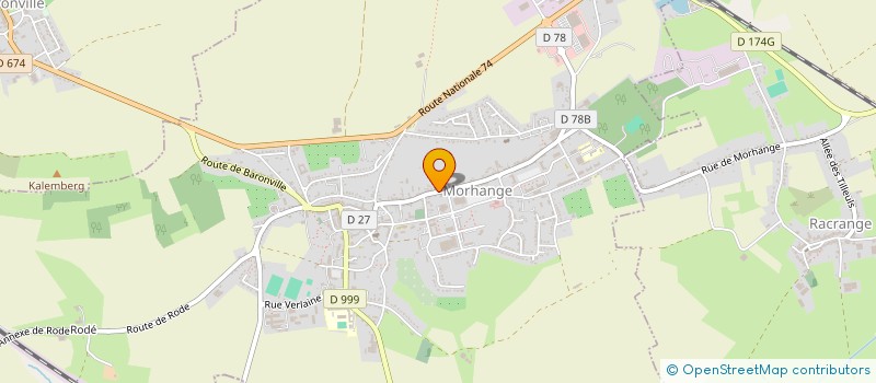 localisation de l'entreprise DANIEL COIFFURE  MORHANGE