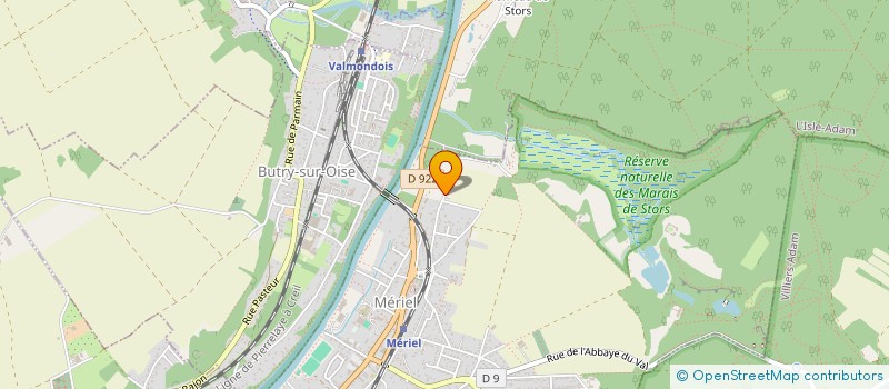 localisation de l'entreprise DANIEL DAVID  MERIEL