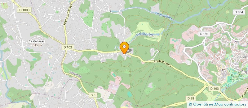 localisation de l'entreprise DANIEL DESAVIE  VALBONNE