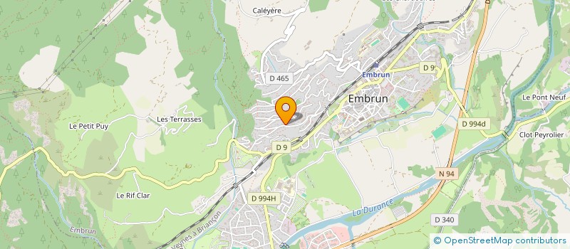 localisation de l'entreprise DANIEL ET JULIE  EMBRUN