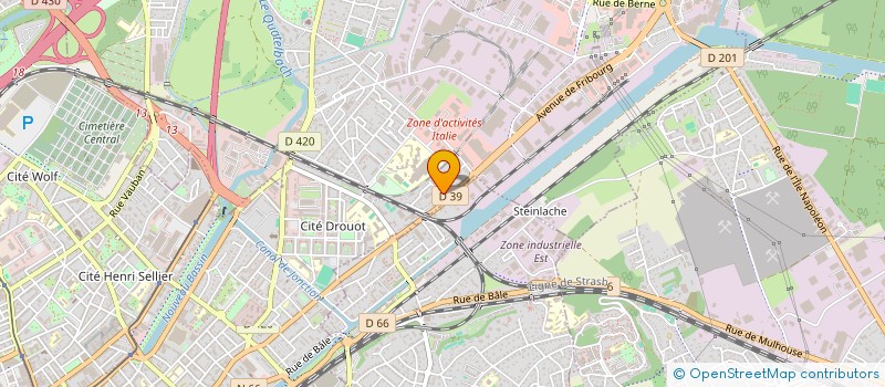 localisation de l'entreprise DANIEL FRICKER FERMETURES  HABSHEIM