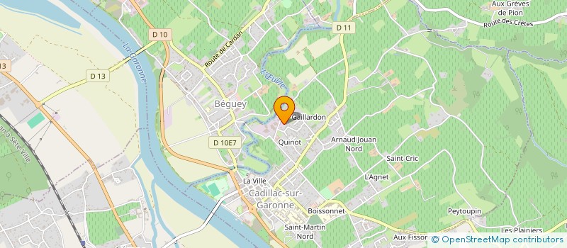 localisation de l'entreprise DANIEL GARCIA  CADILLAC-SUR-GARONNE