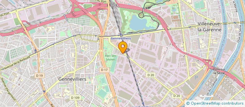 localisation de l'entreprise DANIEL HARLANT PARFUMEUR CREATEUR à GENNEVILLIERS