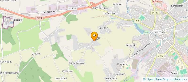 localisation de l'entreprise DANIEL LE GALLO  PLUMERGAT