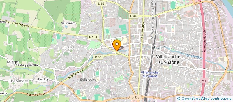 localisation de l'entreprise DANIEL LEBLANC IMPRIMEUR SARL  VILLEFRANCHE-SUR-SAONE