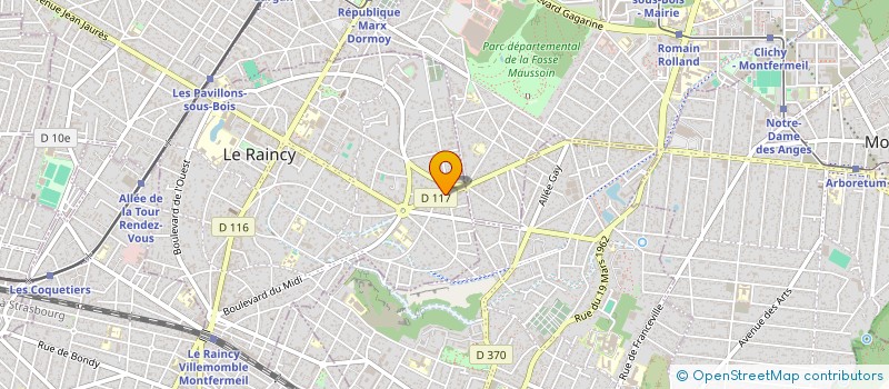 localisation de l'entreprise DANIEL M à LE RAINCY