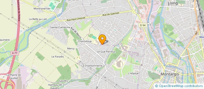 localisation de l'entreprise DANIEL MACONNERIE GENERALE à CHALETTE-SUR-LOING