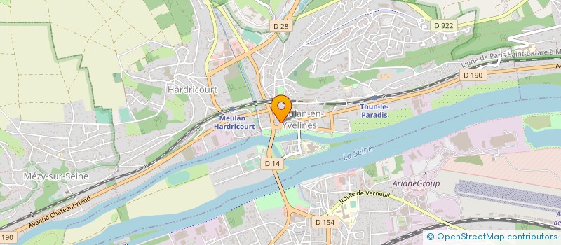 localisation de l'entreprise DANIEL MARCADAL, KARINE MARTIN ET LAURENT ANDRE HUISSIERS DE JUSTICE ASSOCIES à MEULAN-EN-YVELINES