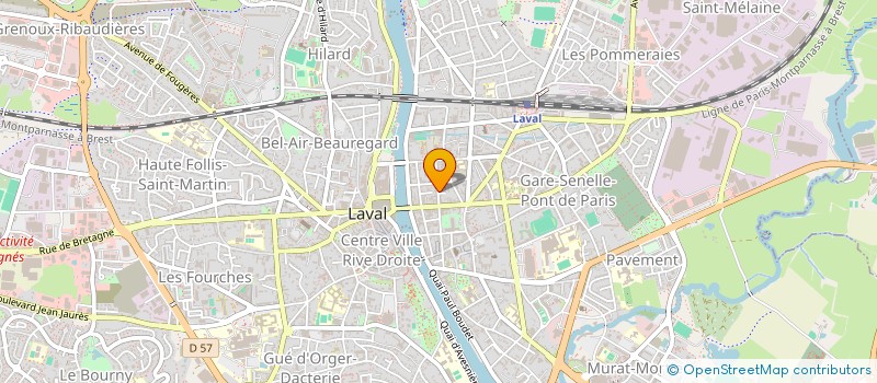 localisation de l'entreprise DANIEL MARTEAU IMPRIMERIE à LAVAL