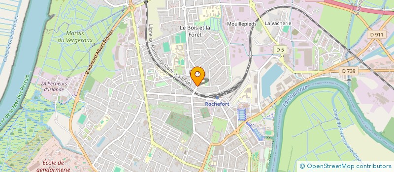 localisation de l'entreprise DANIEL MERDRIGNAC G.L.I.S.  ROCHEFORT