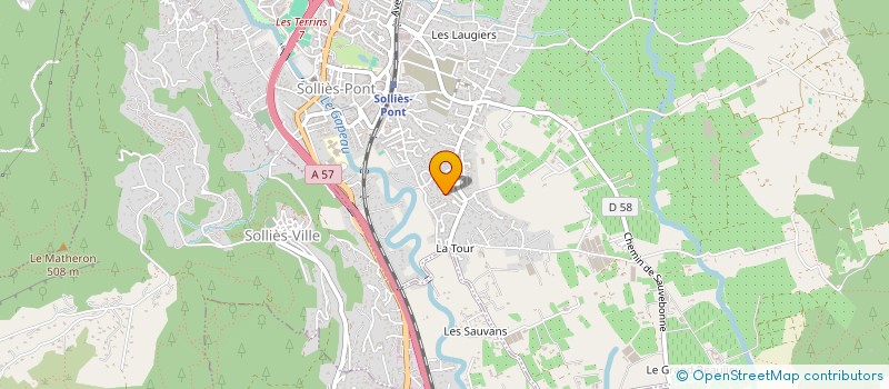 localisation de l'entreprise DANIEL ORTEL  SOLLIES-PONT