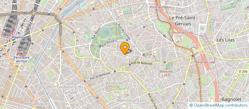 localisation de l'entreprise DANIEL PERRET SARL  PARIS