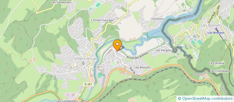 localisation de l'entreprise DANIEL RAWYLER  VILLERS-LE-LAC