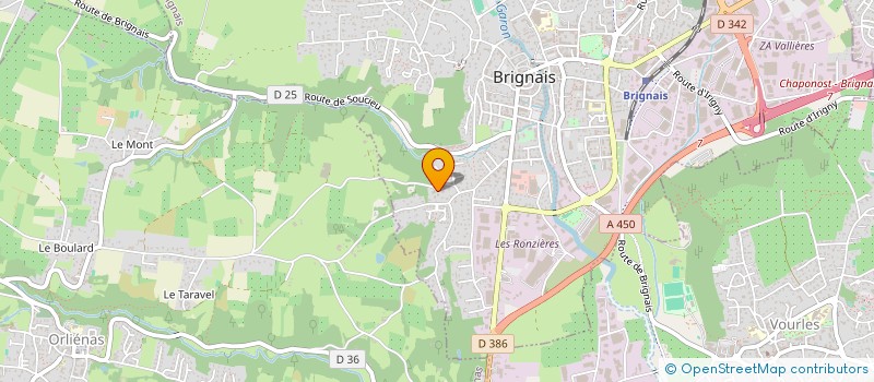 localisation de l'entreprise DANIEL RIGNI DESIGN  BRIGNAIS